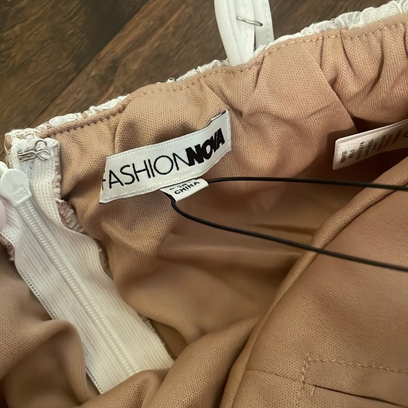 Brand New Fashion Nova White Lace Bodycon Dress - Picture 3 of 5